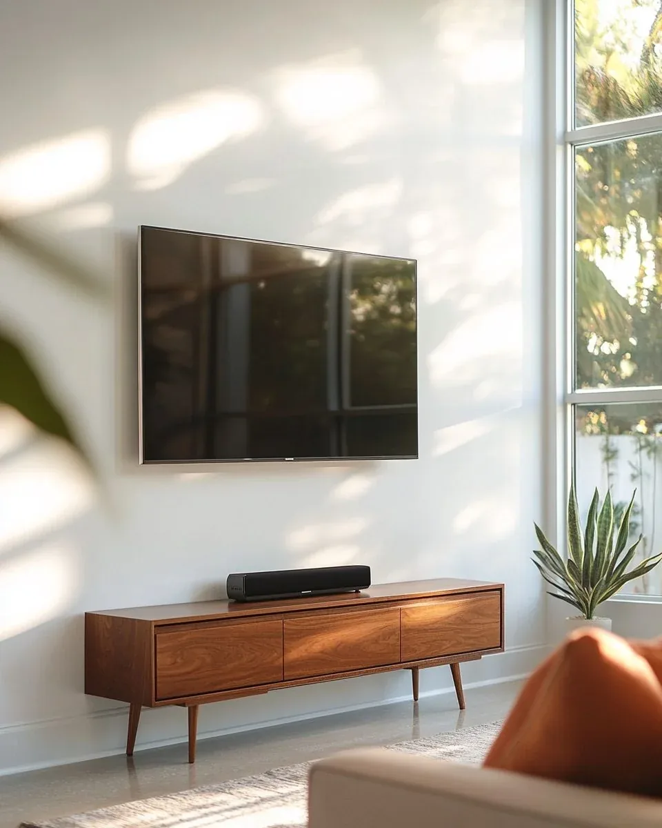 Professional TV wall mounting in Tampa Florida home — perfectly level install
